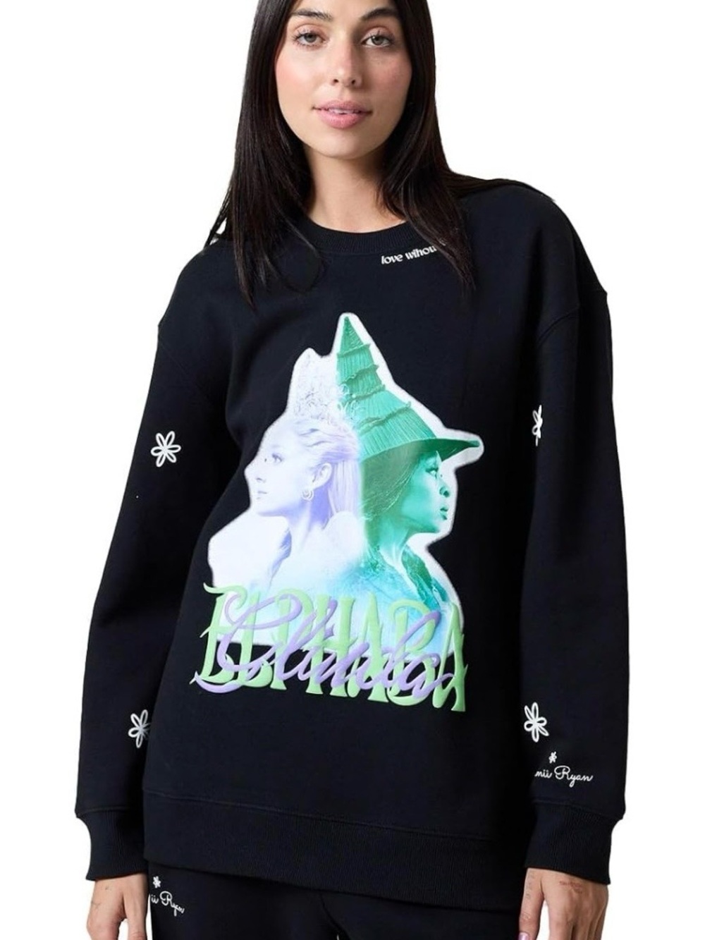 Samii Ryan Women's Love Without Limits Crewneck ( wicked movie)